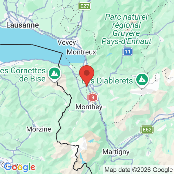 Prévisualisation de la carte