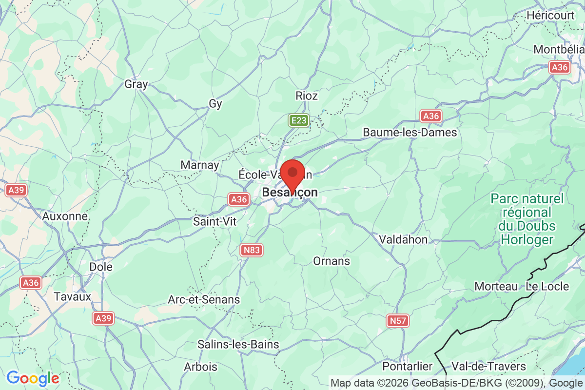 Prévisualisation de la carte