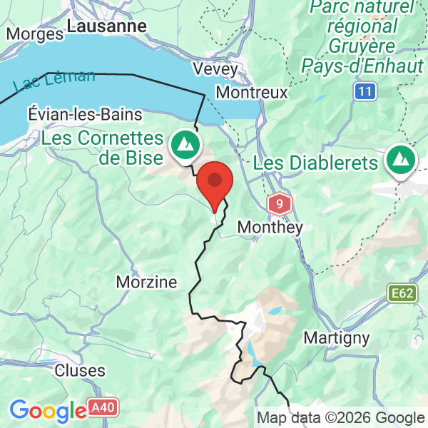 Prévisualisation de la carte