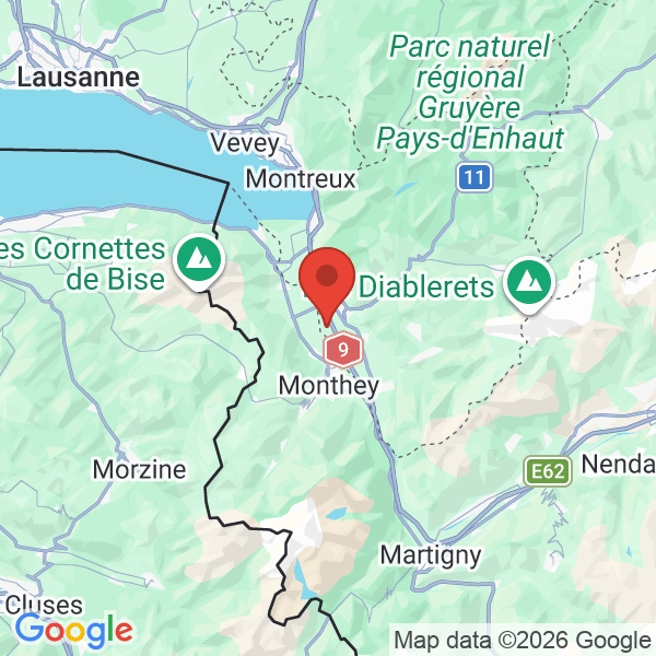Prévisualisation de la carte