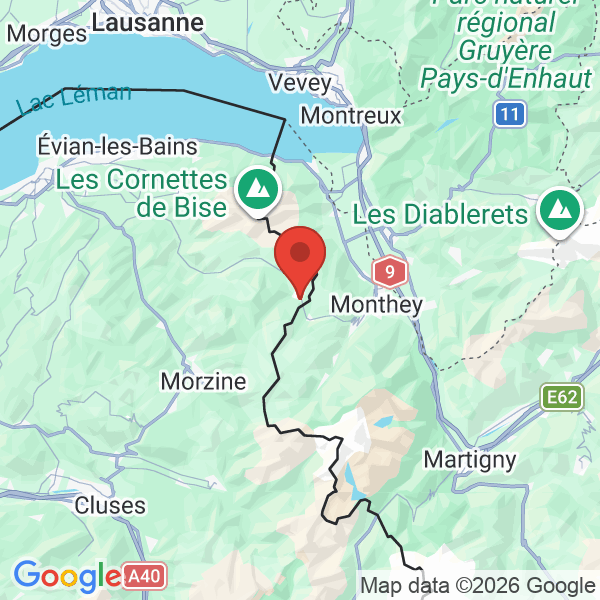 Prévisualisation de la carte