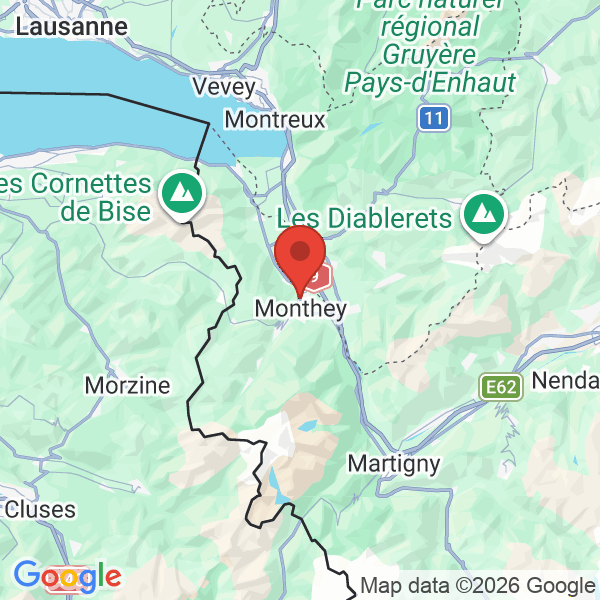 Prévisualisation de la carte