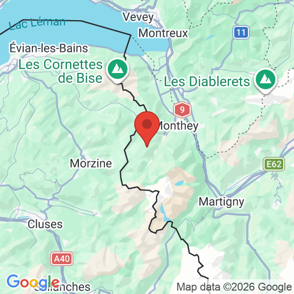 Prévisualisation de la carte