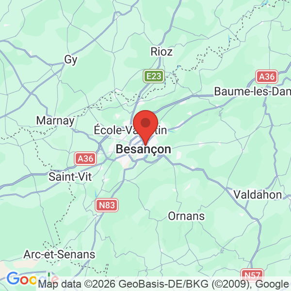 Prévisualisation de la carte